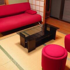 【決定済】オシャレなガラステーブルの画像