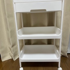 ※11/22〜23受取可能の方※フタ付き引き出し付きワゴン