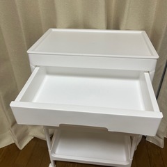 ※11/22〜23受取可能の方※フタ付き引き出し付きワゴンの画像