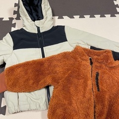 90㎝　中綿アウターとフリースブルゾン