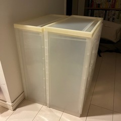 中古　無印収納ケース２つ