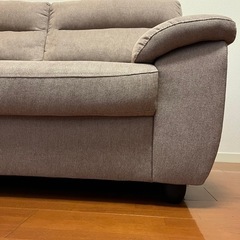 ハイバックソファ(幅150) グレージュの画像