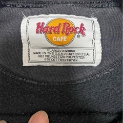 【USA製 XL 90s】ハードロックカフェ刺繍スウェットの画像