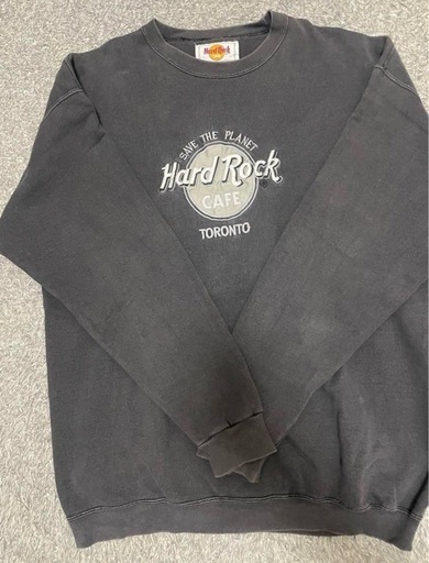 【USA製 XL 90s】ハードロックカフェ刺繍スウェット