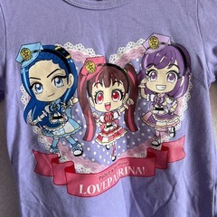 お値下げ致しました！⭐️紫のアニメキャラクターTシャツ 110cm ラブパトリーナの画像