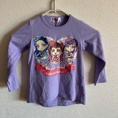 お値下げ致しました！⭐️紫のアニメキャラクターTシャツ 110cm ラブパトリーナの画像