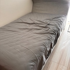 ACTUS セミダブルベッド 綿生地の画像