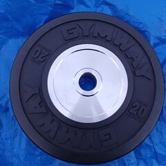 GYMWAY【 ジムウェイ 】薄型トレーニングバンパープレート 20kg 2枚