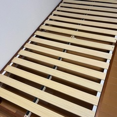 ベッドフレーム ブラウン 茶色 シングルの画像