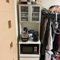 【無料】食器棚　家電収納棚の画像