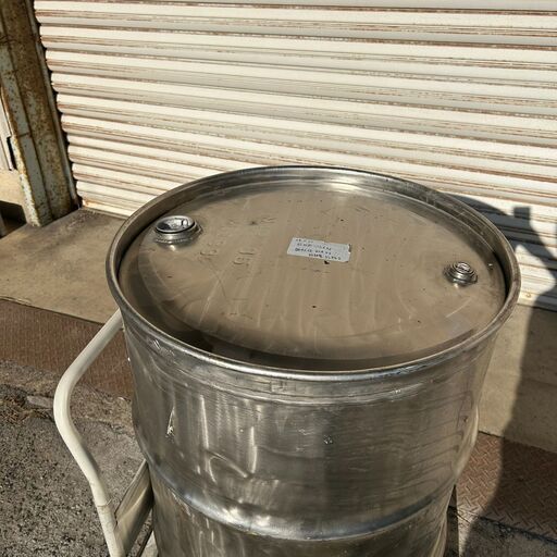 ドラム缶 　ステンレスドラム 　約　直径60㎝　高さ88CM