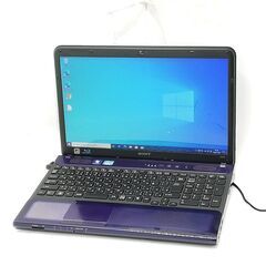 ノートPC SONY VPCCB38FJ 紫 i5 8G BD 無線 Win10