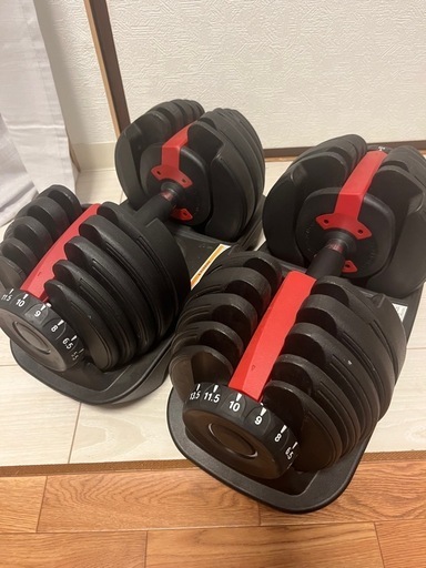 可変式ダンベル（MAX24kg）２つ