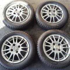 バリ山 155/65R13 ブリジストン レボGZ アルミ付き 4本セット