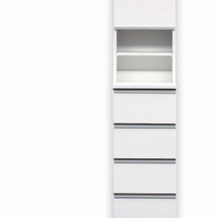 ニトリ　多サイズすき間収納（幅40cm ホワイト）ランドリーラック　ランドリー収納　