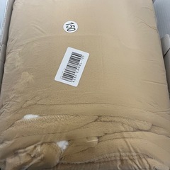 新品【セミダブル】電気毛布 掛け敷き 洗える フランネル キャメル