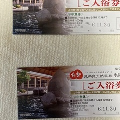 利楽入浴券