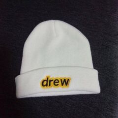 【非対面】drew ニット帽 ホワイト