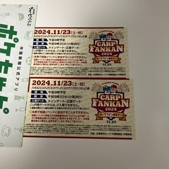 2024カープファン感謝祭チケット2枚