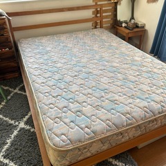 無印良品ダブルベッドマットレス付き