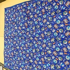 ハンドメイド　ドラえもん　プラレール　　ラグ