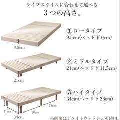 ニトリ　シングル　すのこベッドの画像