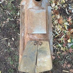 薪ストーブ 焚き火台 鉄 約81cm×約54cmの画像