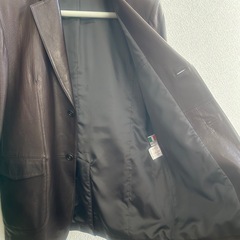 メンズレザージャケット(茶) XLサイズの画像