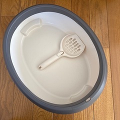 【値下げ】【美品】猫ケージ　猫トイレ　ペットボトル給水器セットの画像