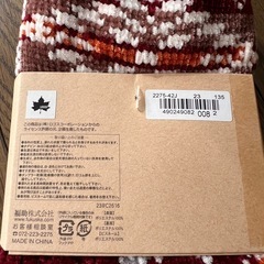 【お値下げ】もこもこ靴下　logos レディース　赤　クリスマスの画像