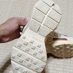 Gucci Men's Rhyton(JP Size 26.5~27) Gucci Logo Leather Sneaker Shoes Ivory pre owned/\グッチ メンズ ライトン(JPサイズ26.5~27) グッチロゴ レザー スニーカー シューズ アイボリー 中古の画像