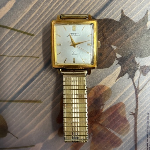 リコー　オートマット　正方形　21石　手巻き