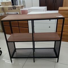 ★ジモティ割あり★  収納ラック ブラウン H95×D36×W1...