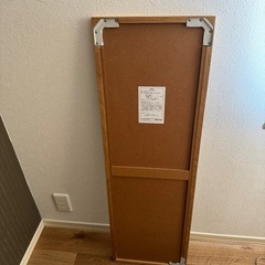 無印良品壁に付けられる家具ミラー　オーク材　中の画像