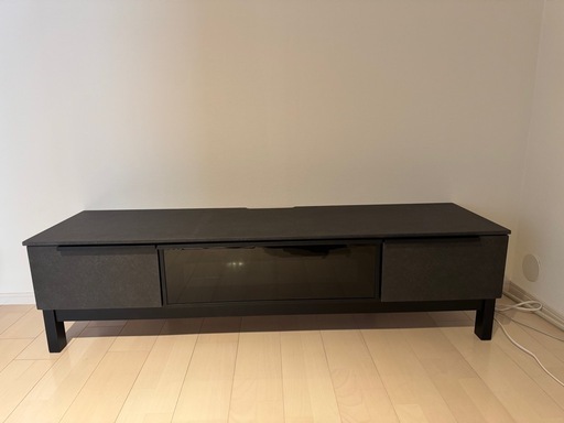 【検討中】テレビ ローボード 黒調 ほぼ新品 幅150cm サザビー150TVB-L　