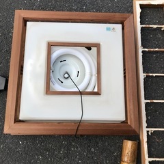 電気　ライト　手すり　障子　囲炉裏