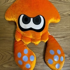 【取引中】スプラトゥーン　ぬいぐるみ　イカ　オレンジ色
