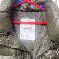 RUSS-K ダウンジャケット M オリーブグリーンの画像