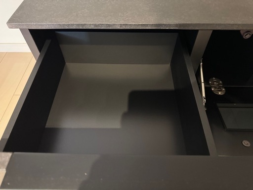 【検討中】テレビ ローボード 黒調 ほぼ新品 幅150cm サザビー150TVB-L　