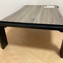 ニトリ ブラウン 木製 長方形こたつテーブル 約105cm x 70cmの画像