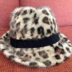 アンゴラ　帽子　ヒョウ柄　レオパード　秋冬　の画像