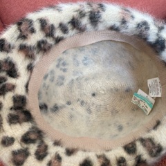 アンゴラ　帽子　ヒョウ柄　レオパード　秋冬　の画像
