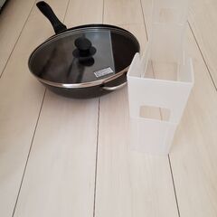 鉄鍋26cm　ガラスの蓋セット