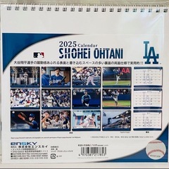 大谷選手　2025年版　卓上カレンダーの画像