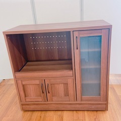 11AG8 家具 レンジボード 食器棚 キッチンボード 木製 ブ...