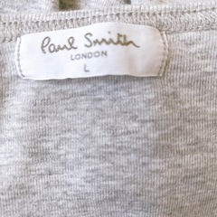 Paul Smith グレー Vネック 長袖カットソー Lの画像