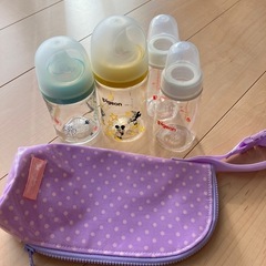 お値下げ中！Pigeon 哺乳瓶 母乳実感 プラスチック ピジョン　ガラスの画像