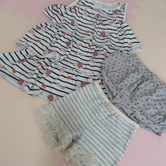 ワンピース・ショートパンツセット【90〜100】