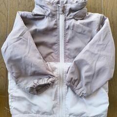 中綿薄手ジャケット　80cm　フード収納式