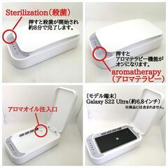 【お得なまとめ買い・業務用10箱セット】UV除菌ボックス スマホ除菌 消毒 マスク 鍵 ジュエリー UVライトで99%除菌 紫外線の画像